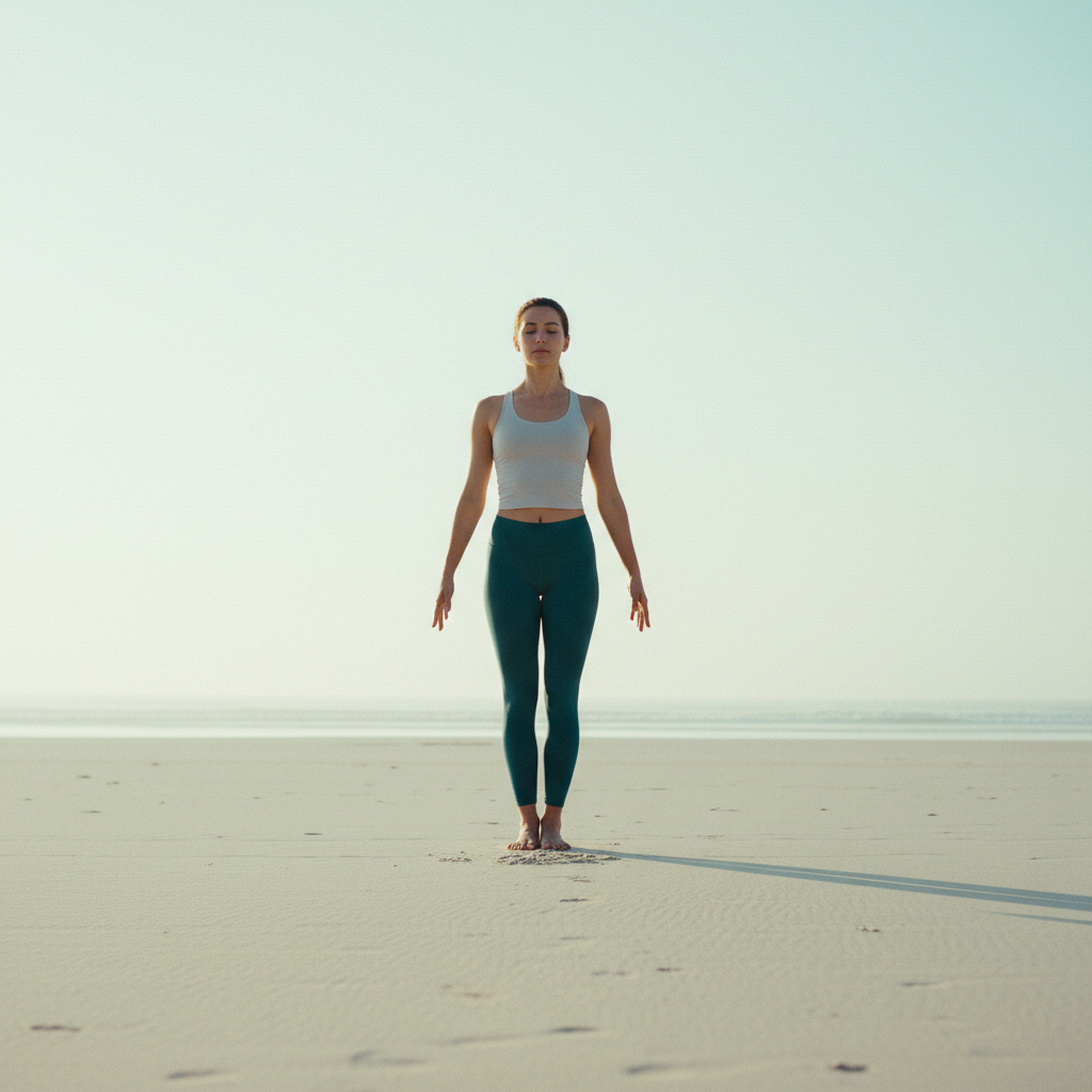 1. Tadasana — la posture de la montagne