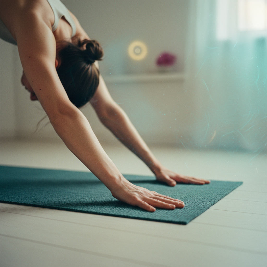 2. Adho Mukha Svanasana — le chien tête en bas