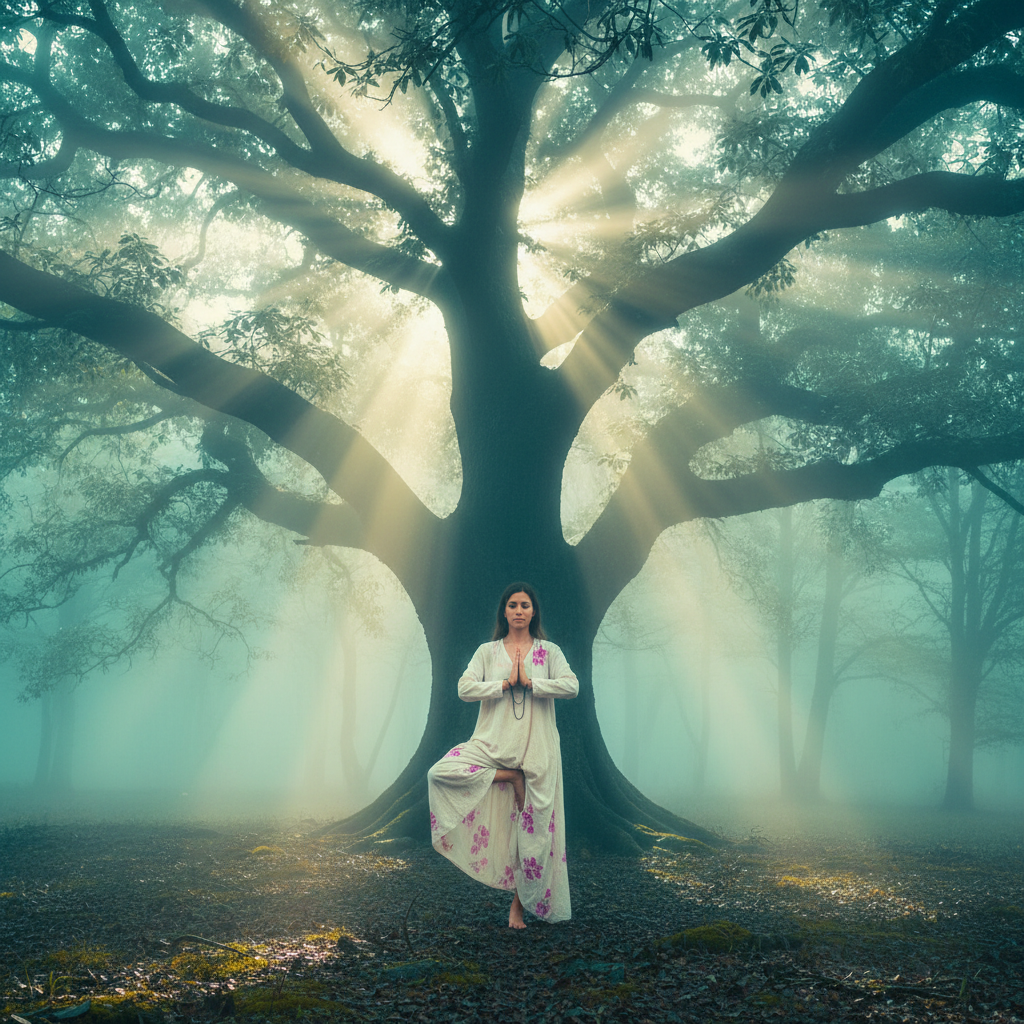 4. Vrksasana — la posture de l''arbre
