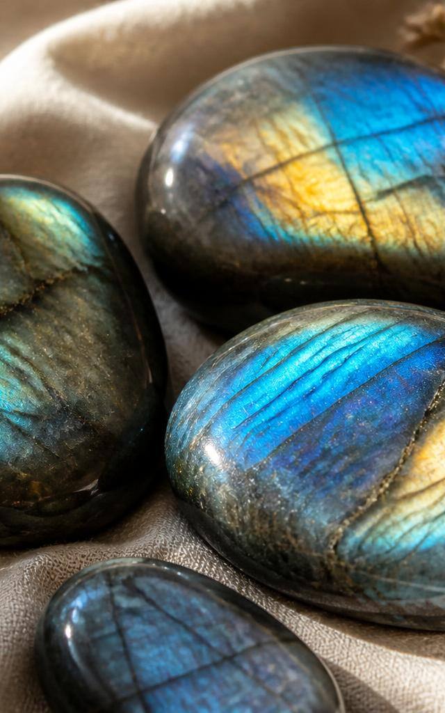 Labradorite : vertus, signification et comment l'utiliser au quotidien — illustration lithothérapie & cristaux