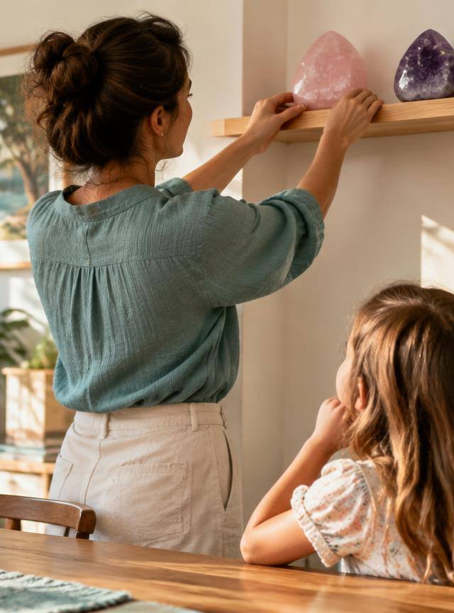 Quelles pierres de lithothérapie choisir pour un enfant ? Le guide douceur des parents — illustration enfants & famille