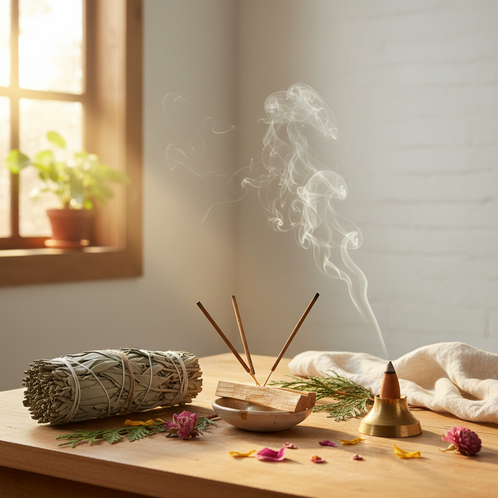 Sauge blanche, palo santo, encens : quelle fumigation choisir pour purifier son intérieur ?